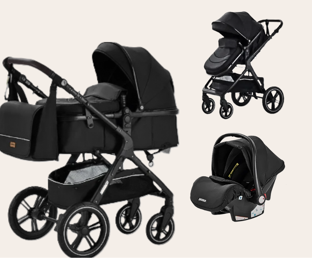 3 i 1 portabel Barnvagn